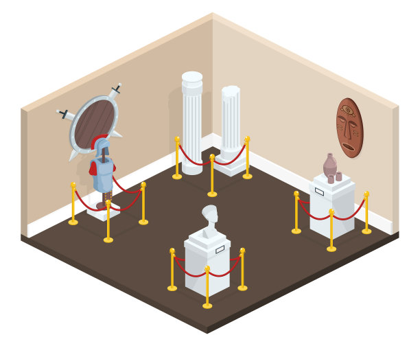 博物馆展览截面图片下载