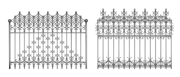 金属栅栏在复古风格的现实图片下载