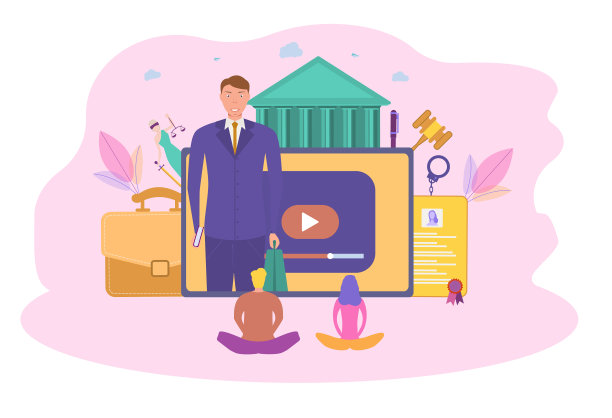 一位男律师在网上进行咨询图片下载