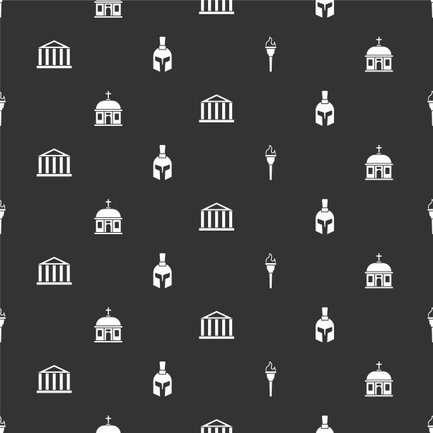 将火炬点燃圣托里尼神庙和帕台农神庙图片下载