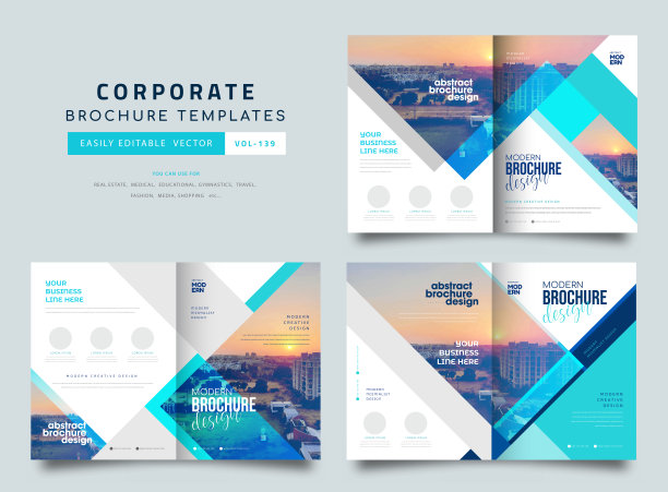 商业宣传册传单设计模板图片下载