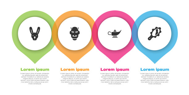 设兔耳面具魔鬼角图片下载