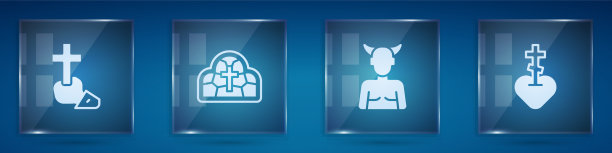 设基督十字彩色玻璃克拉普斯见鬼图片下载