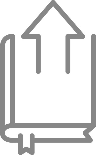 电子书加载中，带向上箭头的书本图标图片下载