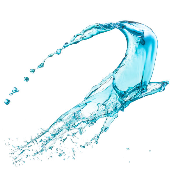 蓝绿色的水溅图片下载