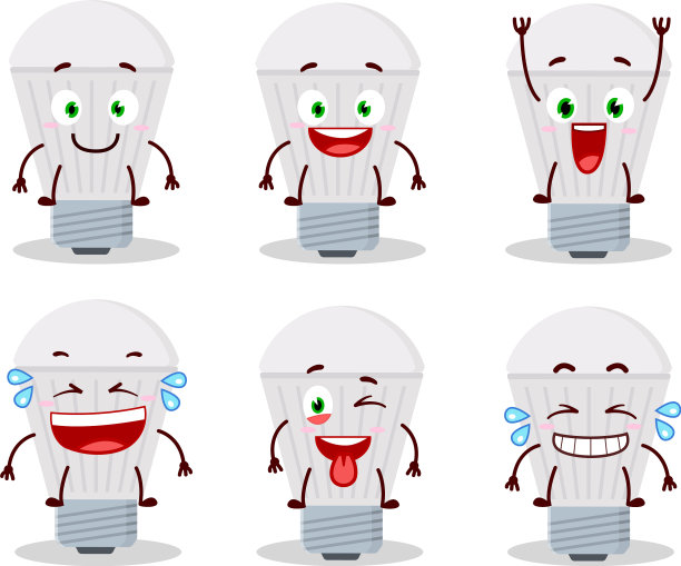 卡通人物脸上带着微笑图片下载