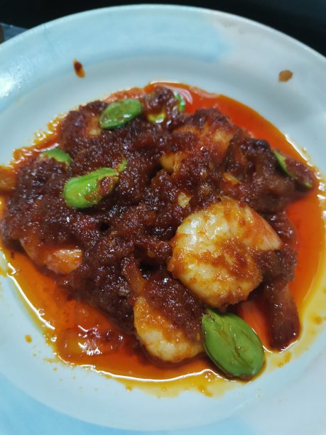 辣椒酱虾petai图片下载