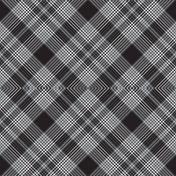 黑色和白色菱形格纹格呢图片下载