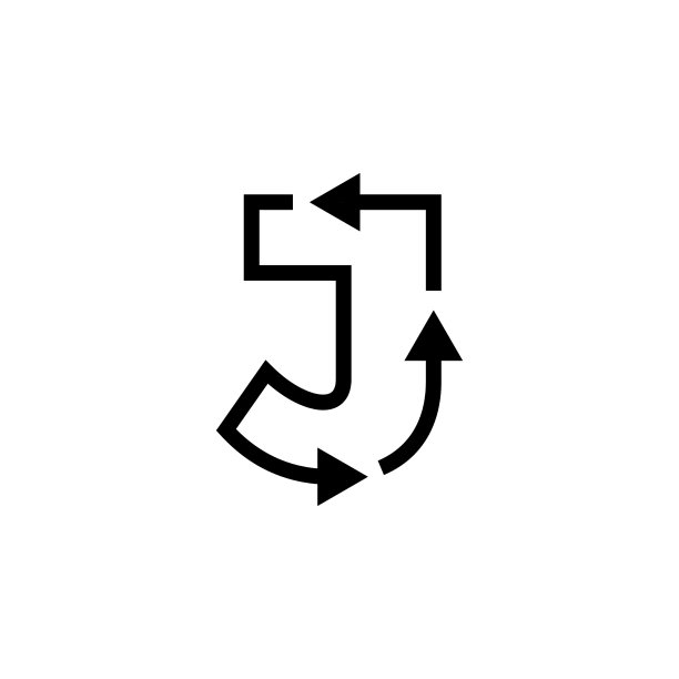 字母J回收logo标志图片下载