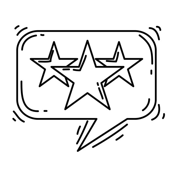 电子商务评级手绘图标集大纲图片下载