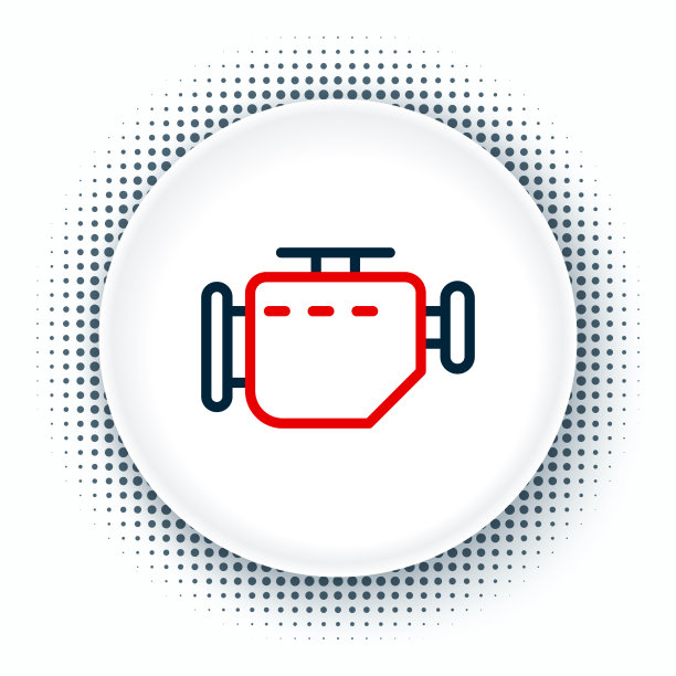 线路检查引擎图标隔离在白色图片下载