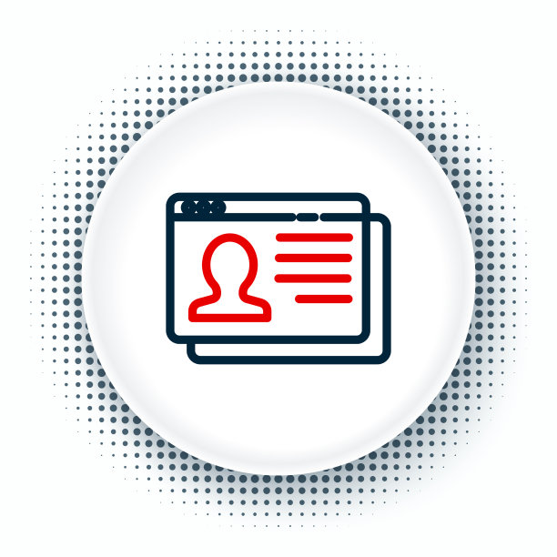 行简历图标孤立的白色背景简历图片下载