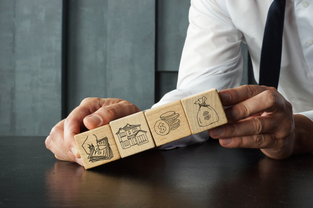 房地产投资显示在商业照片使用的文字图片下载