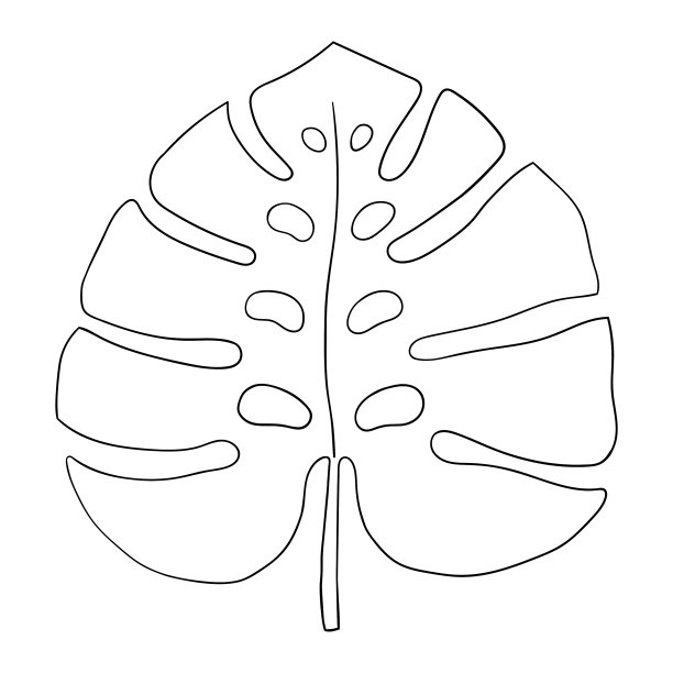 怪物轮廓草图手绘图片下载