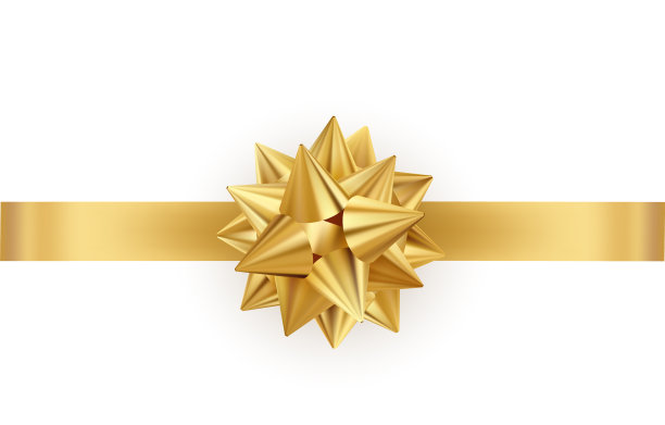 白色背景上光泽的彩色缎带图片下载