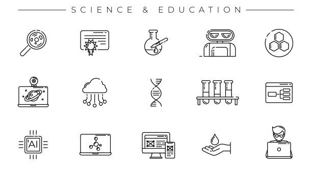 科教理念线条风格图片下载
