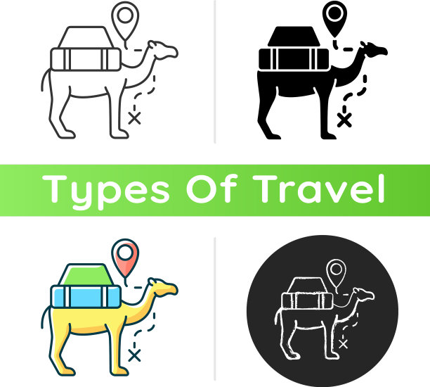 骆驼商队图标图片下载