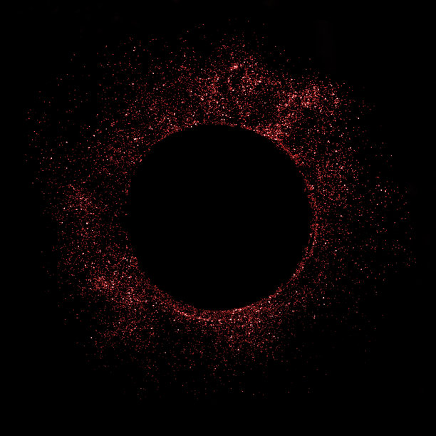 红色闪光抽象圆图片下载