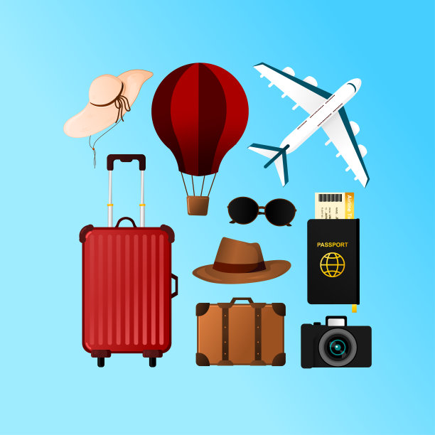 旅行背包矢量包图片下载