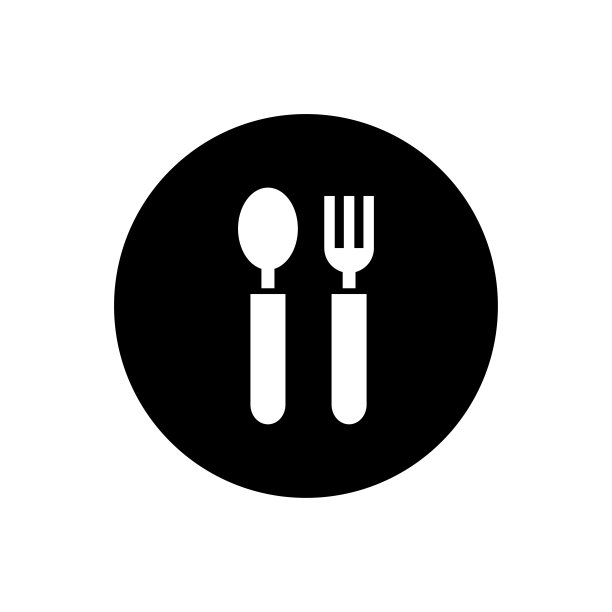 勺子和叉子图标的网页和移动图片下载