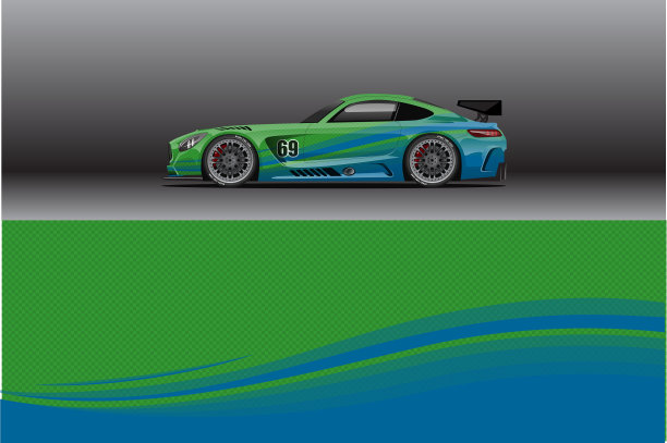 汽车包装贴花设计抽象的赛车和运动图片下载