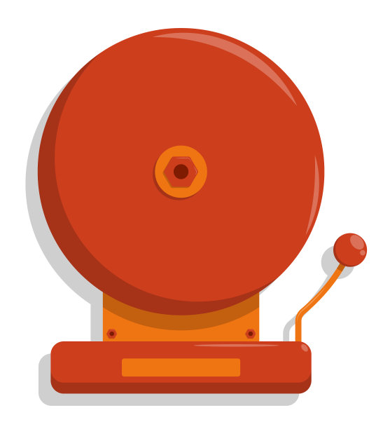 敲响警钟，学校墙上的钟叫人上课图片下载