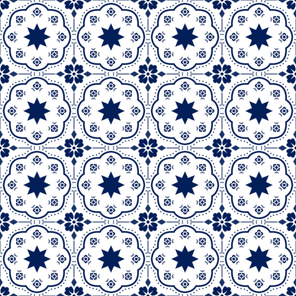 塔拉维拉图案摩洛哥瓷砖马赛克图片下载