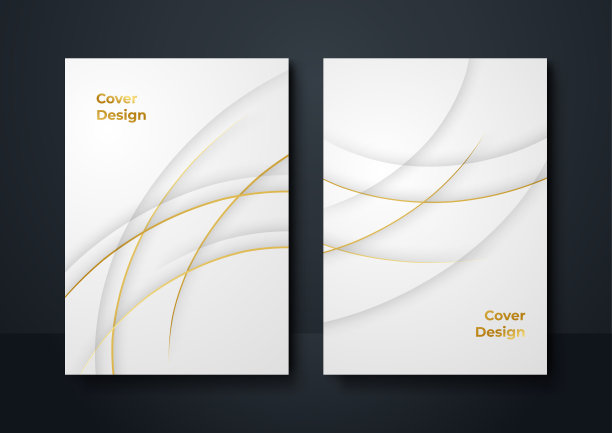 为社交媒体横幅设计背景。一套社会媒体故事和张贴框架模板。向量的封面。白色金色重叠背景布局推广，横幅，海报，传单图片下载