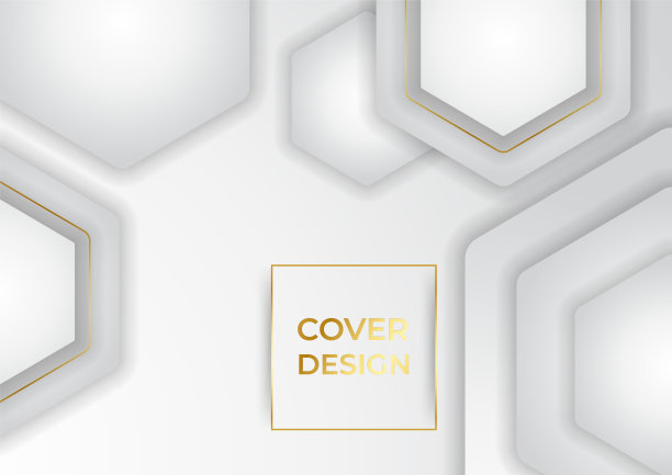 白色抽象背景奢华与线条黄金3d剪纸风格。关于设计现代概念的矢量插图图片下载