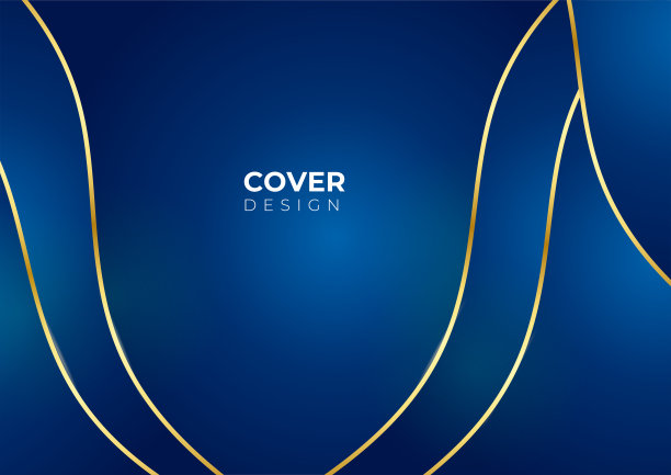 蓝色背景。抽象模板蓝色几何对角线背景与黄金线。奢华的风格。矢量插图的游戏背景，技术设计，业务介绍图片下载