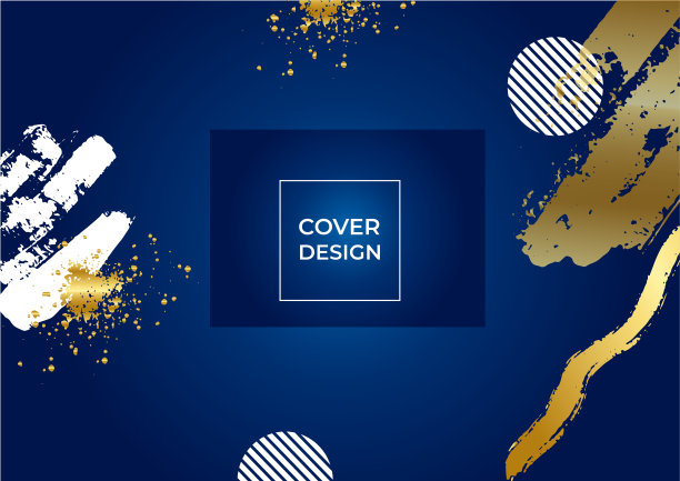 蓝色金色背景现代奢华风格。抽象的背景设计。现代未来主义技术背景矢量插图。流体梯度形状组成。游戏设计海报图片下载