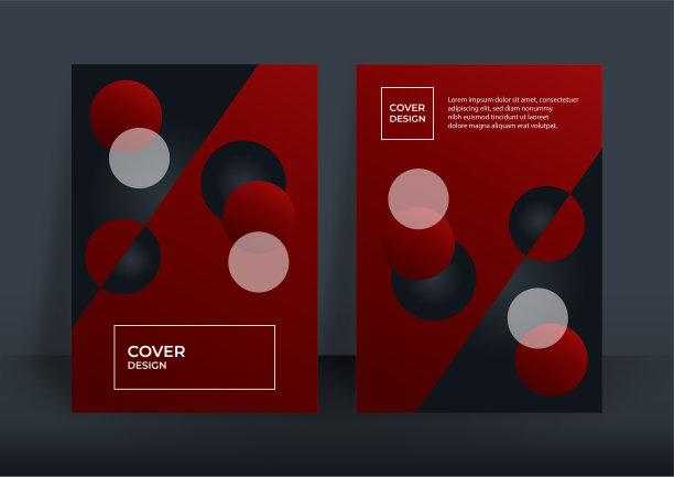 封面模板用红色和黑色。业务覆盖矢量设计。抽象的背景设计。现代未来主义技术背景矢量插图。流体梯度形状组成。游戏设计海报图片下载
