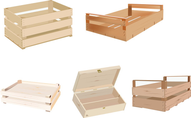 运输蔬菜的木箱图片下载