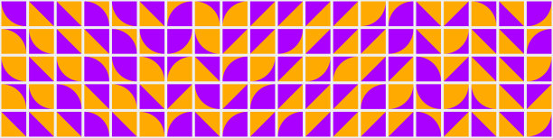 抽象几何图形生成计算艺术插图图片下载