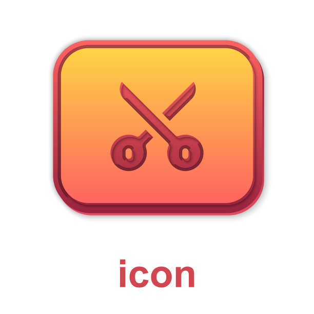 金色音乐或视频编辑图标孤立在白色图片下载