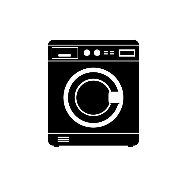 洗衣机图标家用电器矢量插图概念图片下载