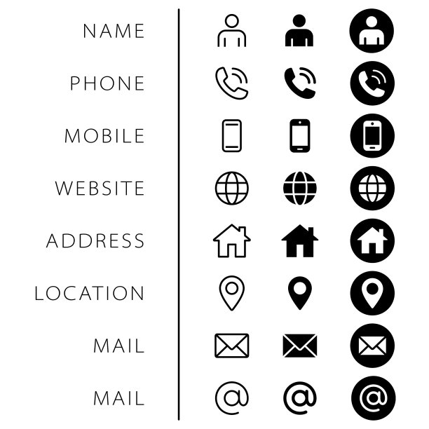 公司连接名片图标设置电话图片下载