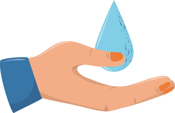 手和水滴图片下载