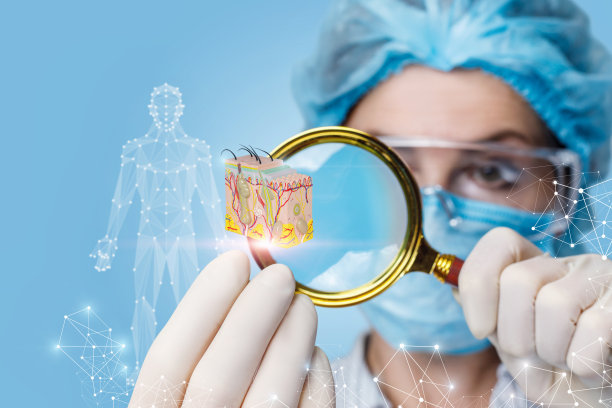 皮肤研究的概念。图片下载