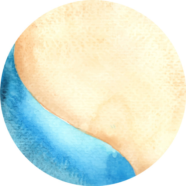 沙子地面和海水顶部视图横幅图片下载