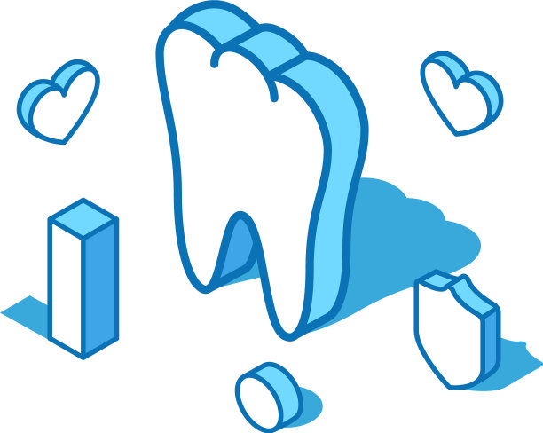 牙蓝线等长健康图片下载