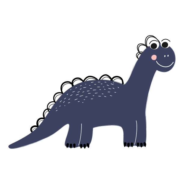 卡通恐龙孤立在白色的背景图片下载