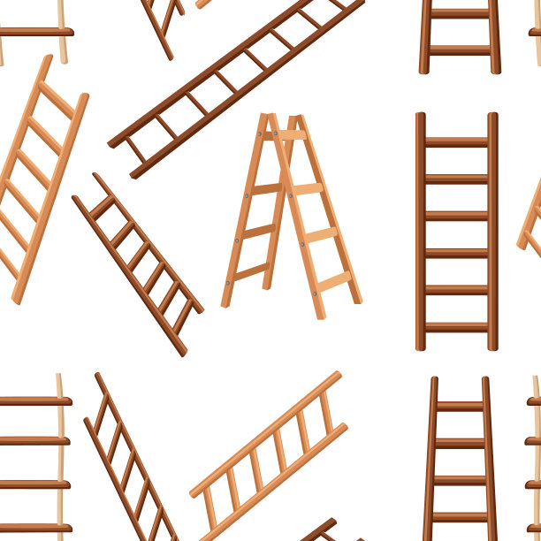 无缝图案收集木梯图片下载
