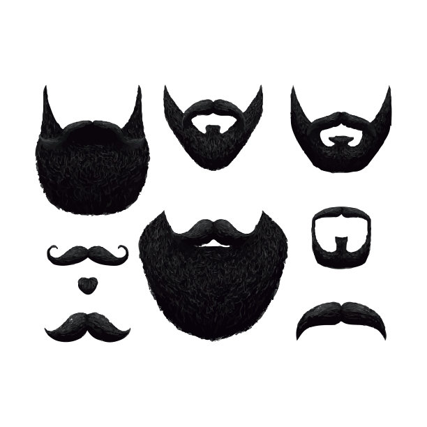 手画胡子和八字胡收集图片下载