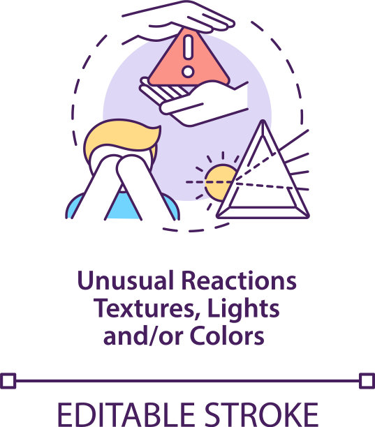自闭症概念图标中的感官问题图片下载