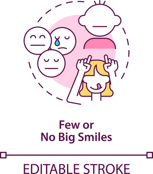 很少，没有笑脸概念图标图片下载