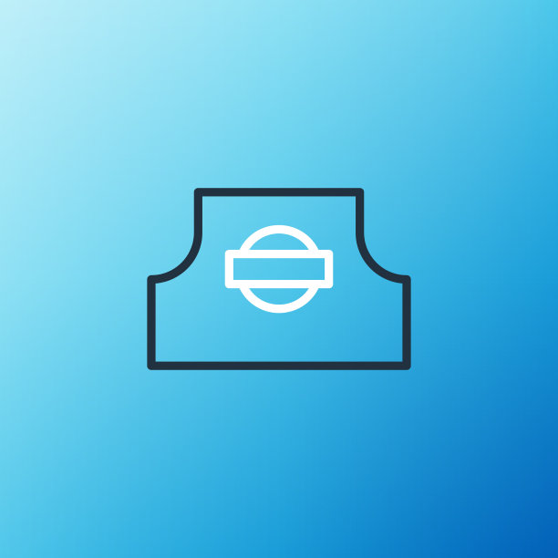 线喷罐喷头盖上蓝色图标隔离图片下载