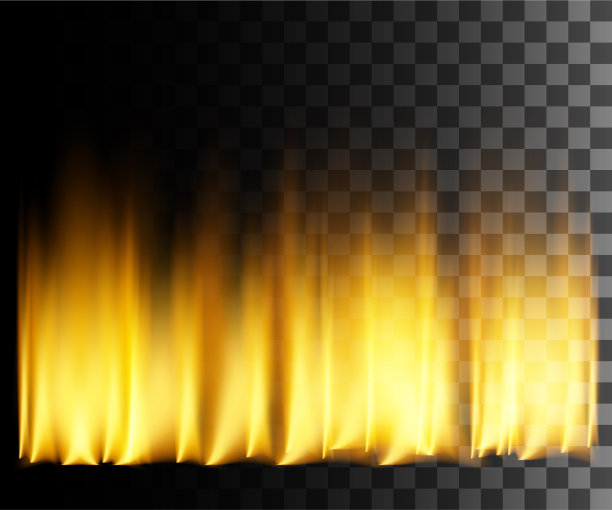 黄火对透明效果抽象图片下载