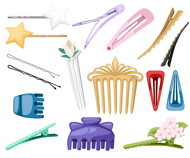 把发夹和发夹固定图片下载