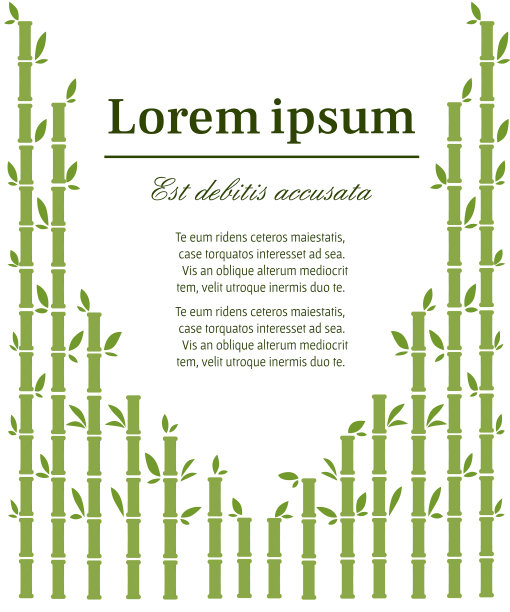 绿色甘蔗植物处为文字设计图片下载